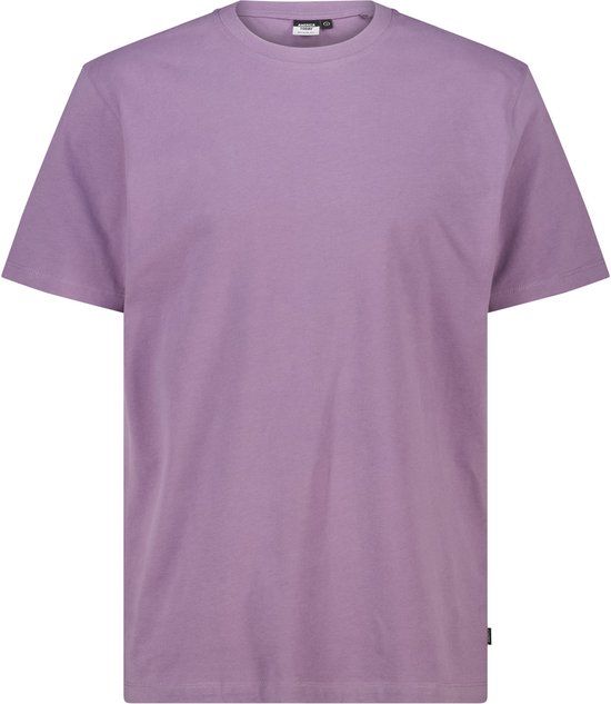 America Today Eric - Heren T-shirt - Maat M - Katoen - Ronde hals - Korte mouw - Regular Fit - Effen - Ashen Purple