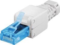 Goobay CAT6a RJ45 toolless connector U/UTP netwerkkabel - wit