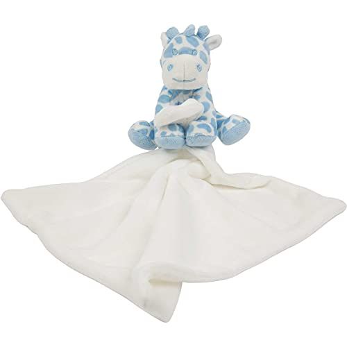 Suki Gifts International Bing Bing Giraffe Rammelaar Blankie - Blauw & Wit - 2022