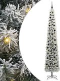 vidaXL Kunstkerstboom Groen 270 cm PVC en Staal en Kunststof