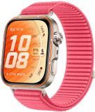 By Qubix Qubix Nylon Ribbelbandje Koraal voor Huawei Watch Fit 3/4/5