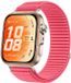 By Qubix Qubix Nylon Ribbelbandje Koraal voor Huawei Watch Fit 3/4/5