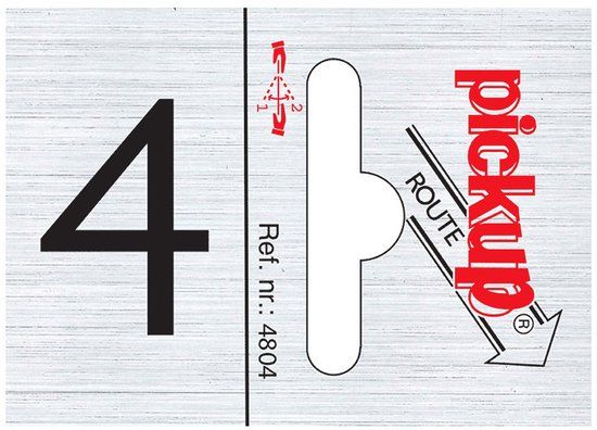 Pickup Route alulook 25x44 mm - cijfer 4
