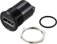 Tru Components TC-11980480 DisplayPort 1.2-paneeladapteraansluiting DisplayPort bus - DisplayPort bus Zwart Inhoud: 1 stuk(s)