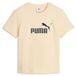 PUMA Essentials Elevated No.1 Logo T-shirt slim fit pour femme L, Buttercream Yellow