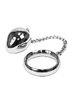 Shots Media Triune - Donut C-Ring Anal Egg (40/30mm) with chain