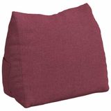 vidaXL Coussin de dossier Rouge vin Tissu 60 x 50 x 20 cm