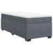 VidaXL Boxspringbed met matras, donkergrijs, 90x200 cm, fluweel
