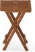 Merkloos Tioman buitenklaptafel van teakolie, naturel, 51,05 x 51,05 x 72,39 cm