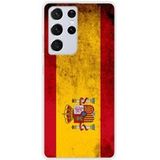 Samsung Galaxy S21 Ultra Siliconen hoesje met Spaanse vlag