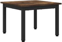 vidaXL Salontafel Rook Eik 50 x 50 x 36 cm Bewerkt Hout