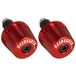 Paar Accossato Paar Rode Stuurgewichten voor Yamaha Xp 500 T-Max (2001-2007)