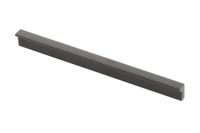 GTV Meubelgreep PILLAR, aluminium, matzwart, slank en elegant, voor hoge meubels, veelzijdig, 190 x 18,5 x 10,7 mm, met schroeven, modern en functioneel