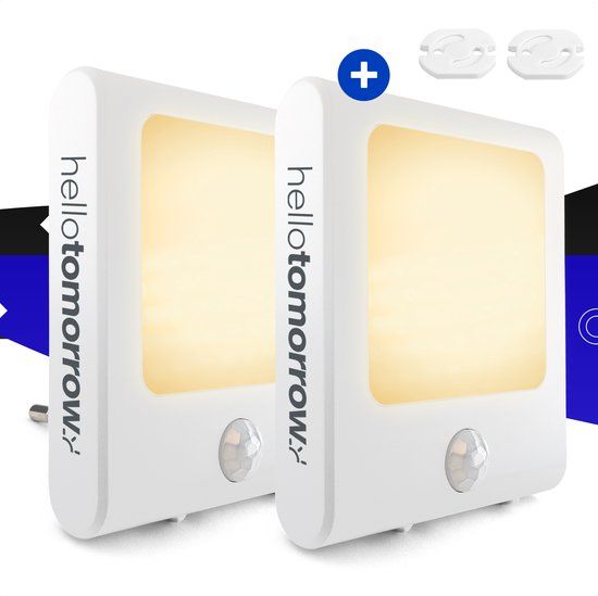 Hello Tomorrow Motion Original Nachtlampje - 2 Stuks - Warm Wit - Met Sensor