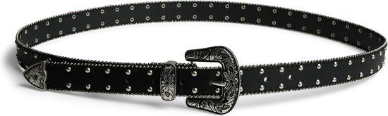 PIECES Curve PIECES PCKINSANA STUDDED JEANS BELT QX Zwart