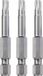 KWB Schroefbit T10 - Torx 10 - 50 mm - 3 stuks