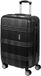 BRUBAKER Valise rigide Bahamas - Valise de voyage extensible avec serrure à combinaison, 4 roues et poignée rétractable - Valise rigide, noir
