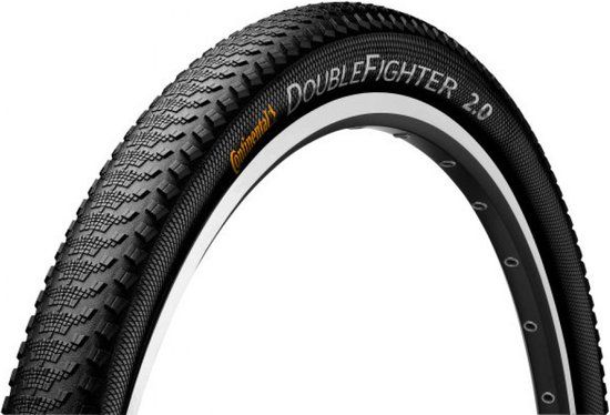 Continental DoubleFighter III 28/29 x 2.00 / 50-622 mm Buitenband - Zwart met Reflectie