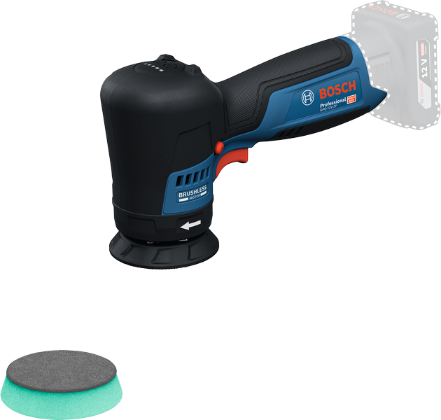 Bosch Blauw GPO12V-77 Accu polijstmachine