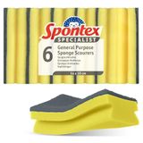Spontex Specialist spons schuurmachine voor algemeen gebruik (Pack van 6)