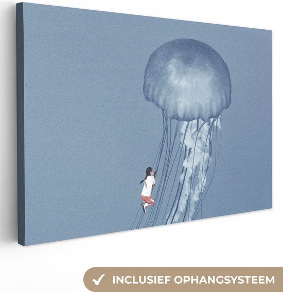OneMillionCanvasses Canvas Schilderij - Abstract - 150x100 cm - Multicolor