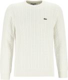 Lacoste herentrui katoen - O-hals - bloemwit