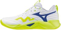 Mizuno Wave Momentum Pro Heren Volleybalschoenen Wit/Geel/Donkerblauw Maat 42.5