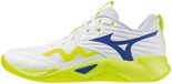 Mizuno Wave Momentum Pro Heren Volleybalschoenen Wit/Geel/Donkerblauw Maat 42.5