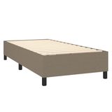vidaXL Boxspring met matras, stof, taupe, 120x200 cm