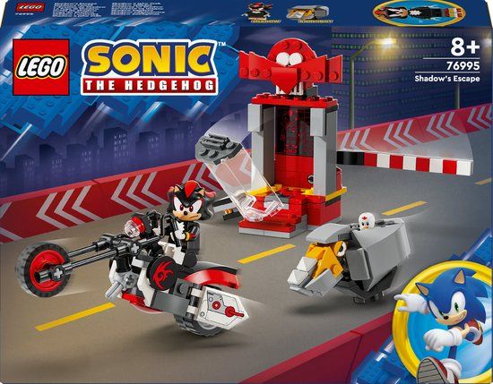 LEGO Sonic the Hedgehog 76995 Shadow the Hedgehog ontsnapping - Bouwset met 196 onderdelen