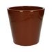 Pot de fleurs, terre cuite, brun cognac, Ø 25 cm
