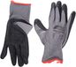NITRAS Nylotex 3520 nylon latex handschoenen werkhandschoenen 12 PAAR, grijs/zwart, 7/M