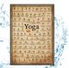 Affiche d'exercices de yoga pour un usage domestique