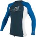 O'Neill Pull enfant manches longues Premium Skins Bleu/Blanc Colorblock Unisexe Natation Nylon/Élasthanne 164