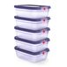 EMSA oneClick Food Conservation, Meal Prep Set, 5-Delig, 5x 1,2 L / 40,6 fl oz
