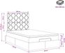 vidaXL Ottoman bed met matras, donkerbruin, 120 x 190 cm, stof