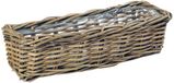 Mega Collections Plantenmand Java - rotan - naturel - rechthoek - 50 x 16 x 15 cm