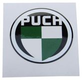 Puch Sticker 55 mm met het logo voor MC, DS, MS, VS en MV 50