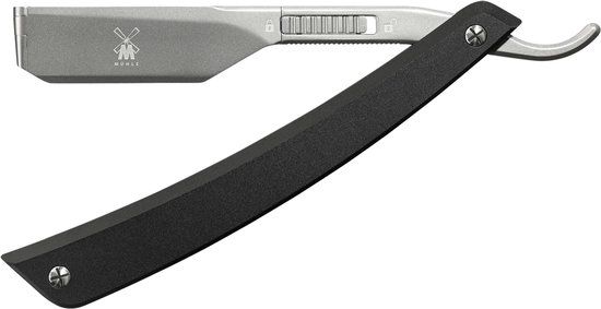 MÜHLE ENTHUSIAST straight razor - scheermes voor verwisselbare mesjes, Zwart
