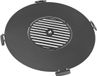 CooKking Grillplaat met grillrooster met 4 handvatten-98 cm - Hoge Kwaliteit Staal - Handgemaakt in Europa