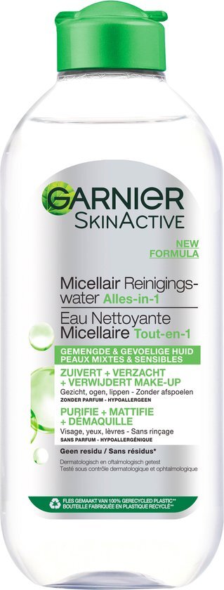 Garnier Skinactive Face SkinActive - Micellair Reinigingswater voor de Vette Huid - 400ml – Reinigingswater