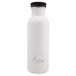 Laken unisex - zeer robuuste roestvrijstalen fles voor volwassenen, 0,75 l, wit