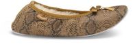 SHEPHERD OF SWEDEN Saga pantoffels dames bruin gebloemd suède schapenwol maat 41
