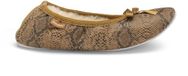 SHEPHERD OF SWEDEN Saga pantoffels dames bruin gebloemd suède schapenwol maat 41