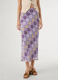 Pepe Jeans Lily-rok in Polyester, Lang, Lila, Vrouwen, XS