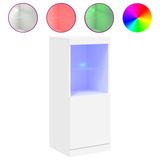 vidaXL Dressoir met LED-verlichting, wit, 41x37x100 cm