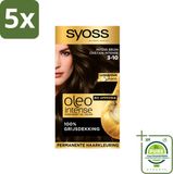 SYOSS Oleo Intense 3-10 Coloration Permanente - Brun Intense - 5 Pièces