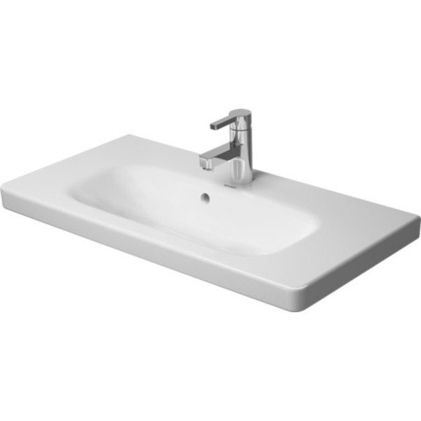 Duravit DuraStyle meubelwastafel Compact met overloop met 1 kraangat 78.5x40cm wit 2337780000