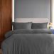 Komfortec Premium Dekbedovertrek 240x220 cm + 2x Kussensloop 40x80 cm - Antracietgrijs