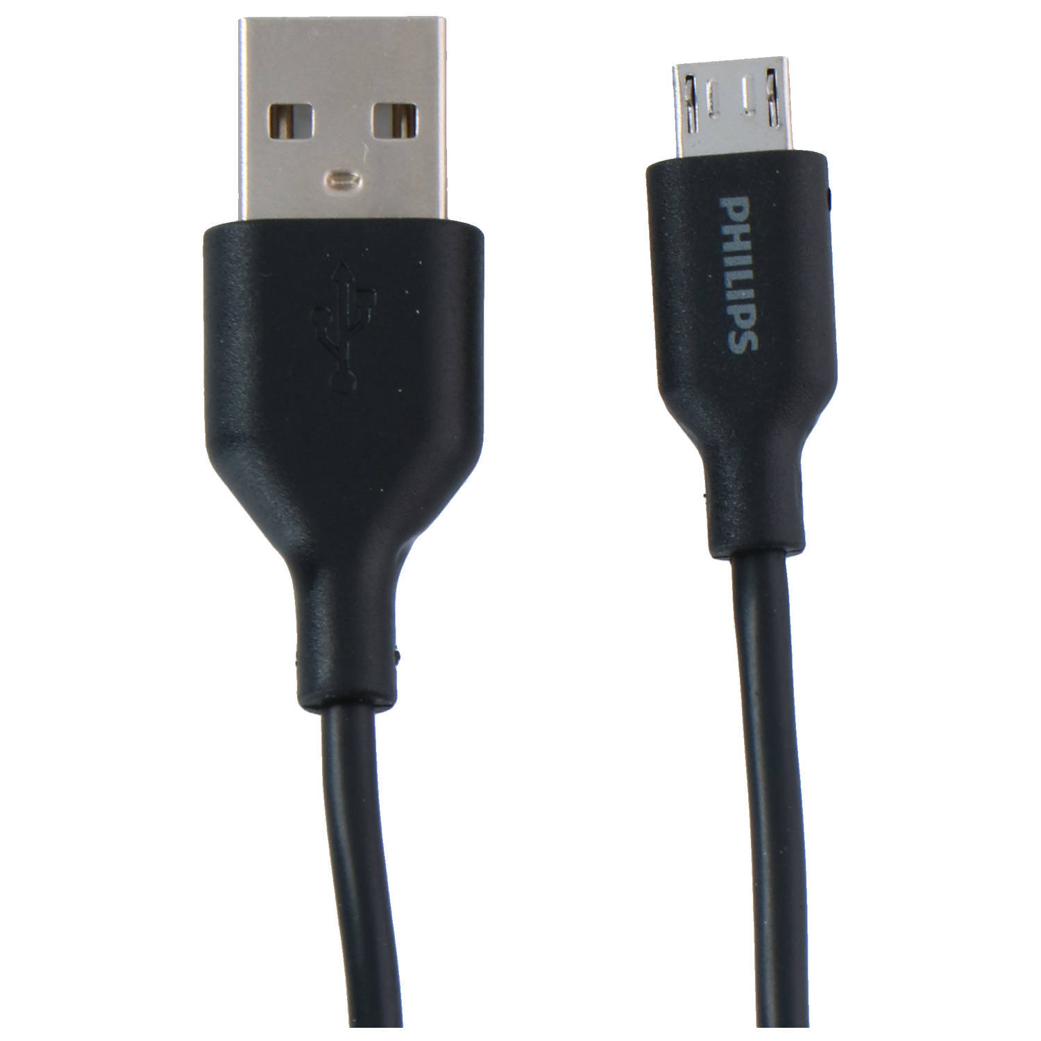 Philips - USB-A naar Micro USB Kabel - DLC21030U - 1.2 Meter Kabel - Reserve Kabel - Zwart